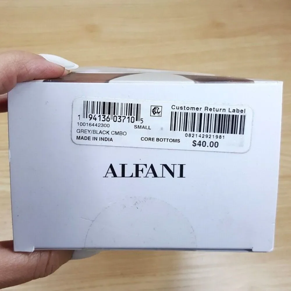 ALFANI Mens Boxer Briefs Small Gray Black 4-Pack Tagless 100% Cotton